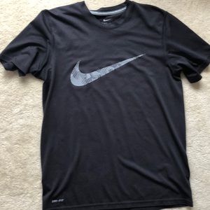 Black Nike check Dri fit shirt size medium.